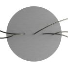 Round XXL Rose-One 5-row ceiling rose set with 4 side holes, 400 mm