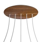 Round XXL Rose-One 5-row ceiling rose set with 4 side holes, 400 mm