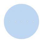 Round XXL Rose-One 5-row ceiling rose set with 4 side holes, 400 mm