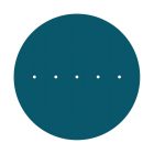 Round XXL Rose-One 5-row ceiling rose set with 4 side holes, 400 mm