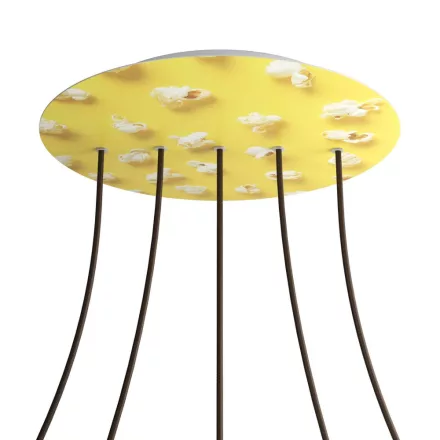  Round XXL Rose-One 5-row perforated and 4-sided perforated ceiling rose set, 400 mm - PROMO