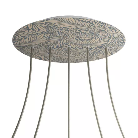  Round XXL Rose-One 5-row perforated and 4-sided perforated ceiling rose set, 400 mm - PROMO