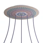  Round XXL Rose-One 5-row perforated and 4-sided perforated ceiling rose set, 400 mm - PROMO