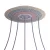  Round XXL Rose-One 5-row perforated and 4-sided perforated ceiling rose set, 400 mm - PROMO