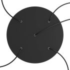 Round XXL Rose-One 5-hole and 4-side hole ceiling rosette set, 400 mm