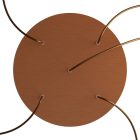 Round XXL Rose-One 5-hole and 4-side hole ceiling rosette set, 400 mm