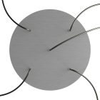 Round XXL Rose-One 5-hole and 4-side hole ceiling rosette set, 400 mm