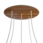 Round XXL Rose-One 5-hole and 4-side hole ceiling rosette set, 400 mm
