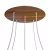 Round XXL Rose-One 5-hole and 4-side hole ceiling rosette set, 400 mm
