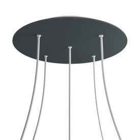   Round XXL Rose-One 5-hole and 4-side hole ceiling rosette set, 400 mm