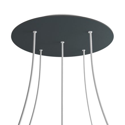 Round XXL Rose-One 5-hole and 4-side hole ceiling rosette set, 400 mm