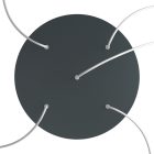 Round XXL Rose-One 5-hole and 4-side hole ceiling rosette set, 400 mm