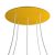  Round XXL Rose-One ceiling rose set with 5 holes and 4 side holes, 400 mm
