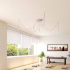 Round XXL Rose-One 5-hole and 4-side hole ceiling rosette set, 400 mm