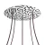 Round XXL Rose-One 5-hole and 4-side hole ceiling rose set, 400 mm - PROMO