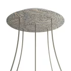 Round XXL Rose-One 5-hole and 4-side hole ceiling rose set, 400 mm - PROMO