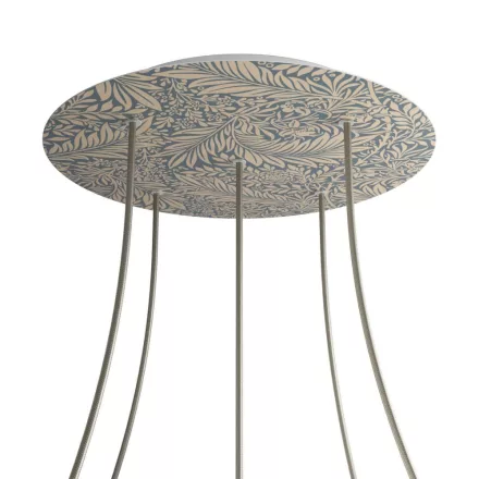Round XXL Rose-One 5-hole and 4-side hole ceiling rose set, 400 mm - PROMO