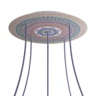 Round XXL Rose-One 5-hole and 4-side hole ceiling rose set, 400 mm - PROMO