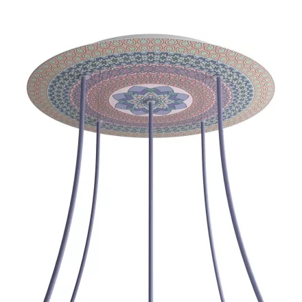 Round XXL Rose-One 5-hole and 4-side hole ceiling rose set, 400 mm - PROMO
