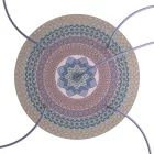 Round XXL Rose-One 5-hole and 4-side hole ceiling rose set, 400 mm - PROMO