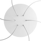 Round XXL Rose-One 6-hole and 4-side hole ceiling rosette set, 400 mm