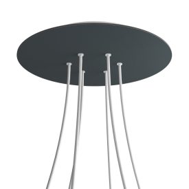   Round XXL Rose-One 6-hole and 4-side hole ceiling rosette set, 400 mm