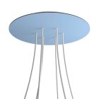 Round XXL Rose-One 6-hole and 4-side hole ceiling rosette set, 400 mm