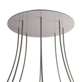   Round XXL Rose-One 8-hole and 4-side hole ceiling rosette set, 400 mm