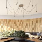 Round XXL Rose-One 8-hole and 4-side hole ceiling rosette set, 400 mm