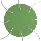 Round XXL Rose-One 8-hole and 4-side hole ceiling rosette set, 400 mm