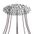  Round XXL Rose-One 8-hole and 4-side hole ceiling rose set, 400 mm - PROMO
