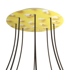    Round XXL Rose-One 8-hole and 4-side hole ceiling rose set, 400 mm - PROMO