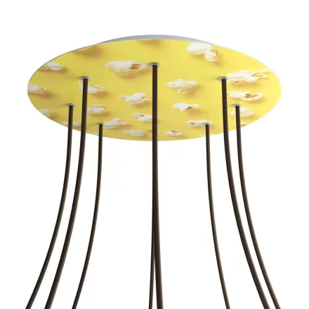  Round XXL Rose-One 8-hole and 4-side hole ceiling rose set, 400 mm - PROMO