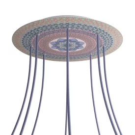    Round XXL Rose-One 8-hole and 4-side hole ceiling rose set, 400 mm - PROMO
