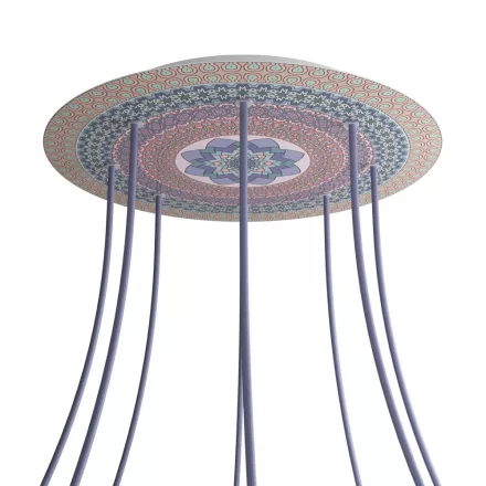  Round XXL Rose-One 8-hole and 4-side hole ceiling rose set, 400 mm - PROMO
