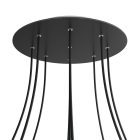 Round XXL Rose-One 9-hole and 4-side hole ceiling rosette set, 400 mm