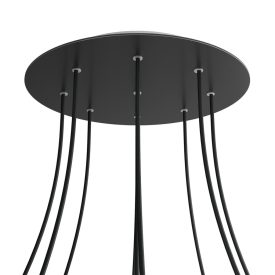   Round XXL Rose-One 9-hole and 4-side hole ceiling rosette set, 400 mm