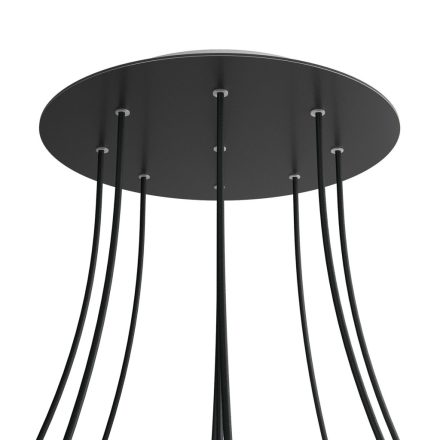 Round XXL Rose-One 9-hole and 4-side hole ceiling rosette set, 400 mm