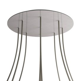   Round XXL Rose-One 9-hole and 4-side hole ceiling rosette set, 400 mm