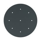 Round XXL Rose-One 9-hole and 4-side hole ceiling rosette set, 400 mm