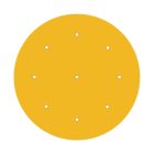 Round XXL Rose-One 9-hole and 4-side hole ceiling rosette set, 400 mm