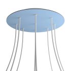 Round XXL Rose-One 9-hole and 4-side hole ceiling rosette set, 400 mm