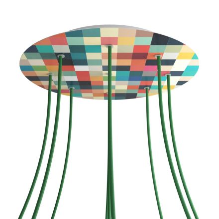  Round XXL Rose-One 9-hole and 4-side hole ceiling rose set, 400 mm - PROMO