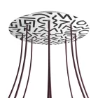  Round XXL Rose-One 9-hole and 4-side hole ceiling rose set, 400 mm - PROMO