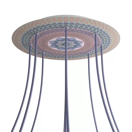  Round XXL Rose-One 9-hole and 4-side hole ceiling rose set, 400 mm - PROMO