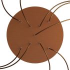 Round XXL Rose-One 9 ceiling rose set with X-shaped hole and 4 side holes, 400 mm