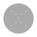 Round XXL Rose-One 9 ceiling rose set with X-shaped hole and 4 side holes, 400 mm