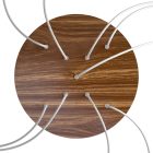 Round XXL Rose-One 9 ceiling rose set with X-shaped hole and 4 side holes, 400 mm