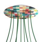  Round XXL Rose-One 9 X-shaped hole and 4-sided hole ceiling rose set, 400 mm - PROMO