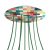  Round XXL Rose-One 9 X-shaped hole and 4-sided hole ceiling rose set, 400 mm - PROMO
